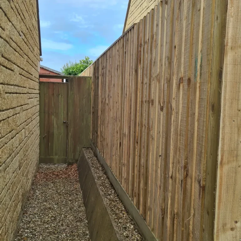 Alleyway Fence And Gate
