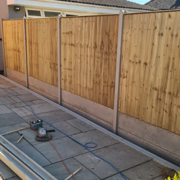 Pine Fences In Garden