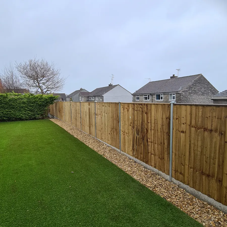 Completed Job Of Fence And Grass